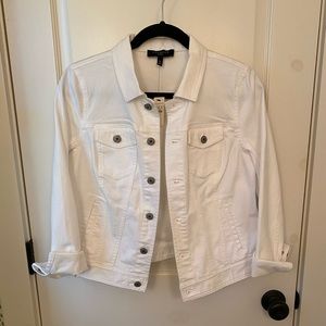 Talbots White Jean Jacket